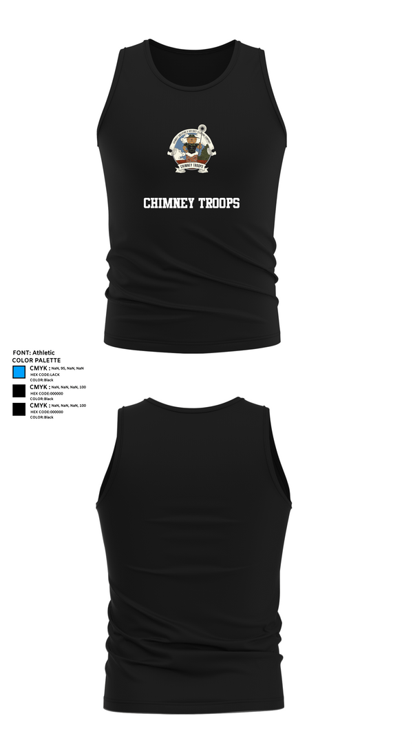 Tank Top, Chimney troops, , Teamtime, Team time, sublimation, custom sports apparel, team uniforms, spirit wear, spiritwear, sports uniforms, custom shirts, team store, custom team store, fundraiser sports, apparel fundraiser