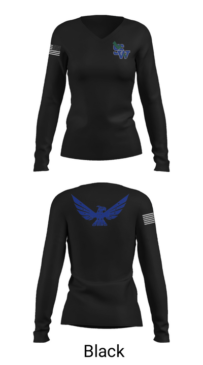 Shorewood High School Softball 34387876 Women's Long Sleeve V-neck Shirt - 19