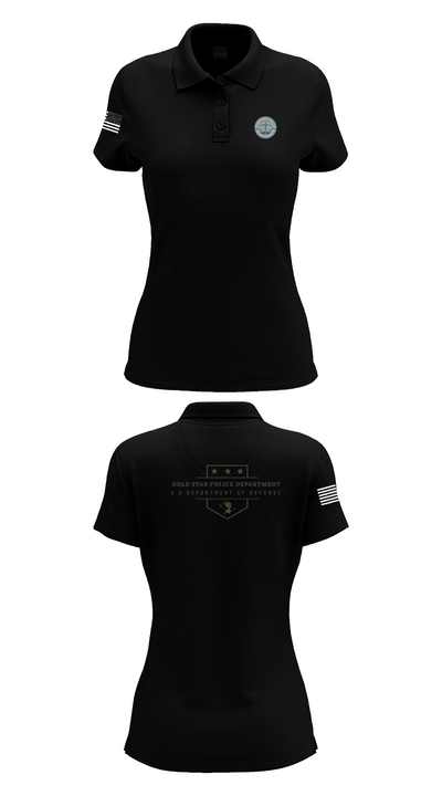 GOLD STAR POLICE DEPARTMENT 55137313 Women's Short Sleeve Performance Polo  - 33