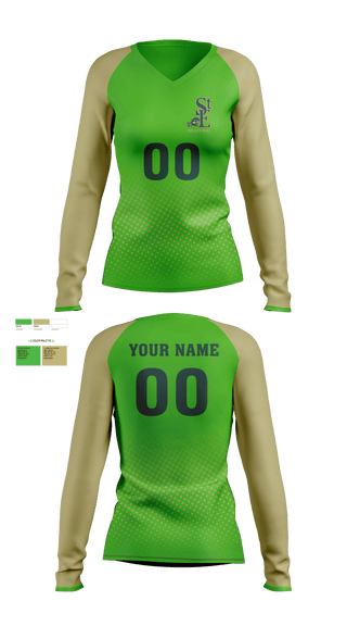 Womens Long Sleeve Vneck Shirt, Saint Edward High School Volleyball, Women's Volleyball, Teamtime, Team time, sublimation, custom sports apparel, team uniforms, spirit wear, spiritwear, sports uniforms, custom shirts, team store, custom team store, fundraiser sports, apparel fundraiser