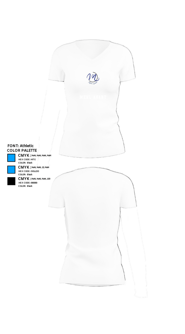 Womens Short Sleeve Vneck Shirt, Merl Avant, , Teamtime, Team time, sublimation, custom sports apparel, team uniforms, spirit wear, spiritwear, sports uniforms, custom shirts, team store, custom team store, fundraiser sports, apparel fundraiser