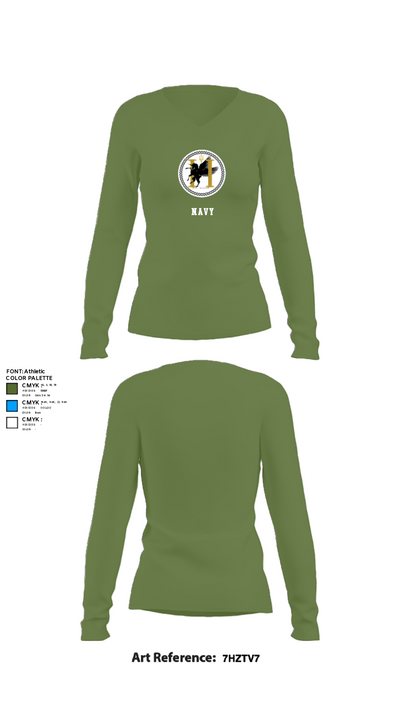 TCC2 37454009 Women's Long Sleeve V-neck Shirt - 40