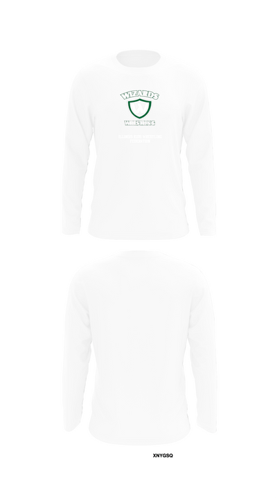 Illinois Kids Wrestling Federation 65505958 Long Sleeve Performance Shirt - 8
