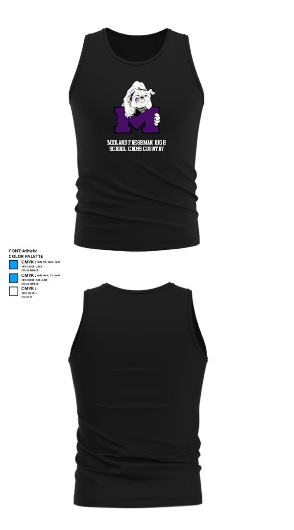 Tank Top, Midland Freshman High School Cross Country, Cross Country, Teamtime, Team time, sublimation, custom sports apparel, team uniforms, spirit wear, spiritwear, sports uniforms, custom shirts, team store, custom team store, fundraiser sports, apparel fundraiser