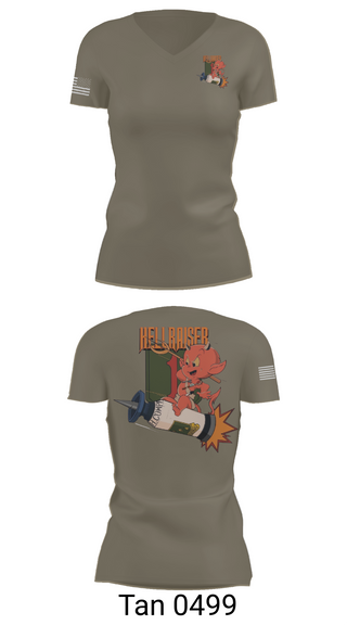 Womens Short Sleeve Vneck Shirt, Hellraiser, , Teamtime, Team time, sublimation, custom sports apparel, team uniforms, spirit wear, spiritwear, sports uniforms, custom shirts, team store, custom team store, fundraiser sports, apparel fundraiser