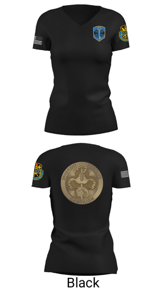 Women's Short Sleeve Vneck Shirt, 372 MOB, Army, Teamtime, Team time, sublimation, custom sports apparel, team uniforms, spirit wear, spiritwear, sports uniforms, custom shirts, team store, custom team store, fundraiser sports, apparel fundraiser