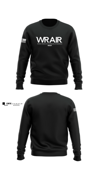 Crew Neck Sweatshirt, Walter Reed Army Institute of Research - West, , Teamtime, Team time, sublimation, custom sports apparel, team uniforms, spirit wear, spiritwear, sports uniforms, custom shirts, team store, custom team store, fundraiser sports, apparel fundraiser