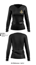 Pinnacle Martial Arts 28485454 Women's Long Sleeve V-neck Shirt - 1