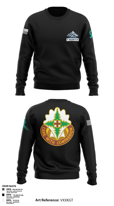 627th Hospital Center 70162219 Crew Neck Sweatshirt - 3