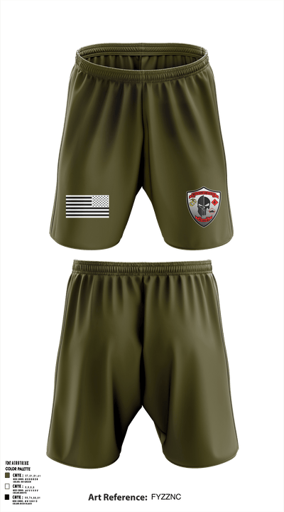 Det. 4 Tows and Scouts 4th Tank Battalion 82433945 Athletic Shorts With Pockets - 2
