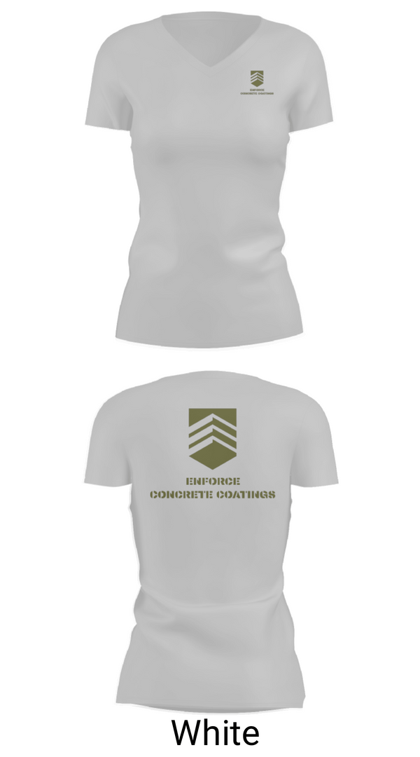 Womens Short Sleeve Vneck Shirt, ENFORCE CONCRETE COATINGS, , Teamtime, Team time, sublimation, custom sports apparel, team uniforms, spirit wear, spiritwear, sports uniforms, custom shirts, team store, custom team store, fundraiser sports, apparel fundraiser