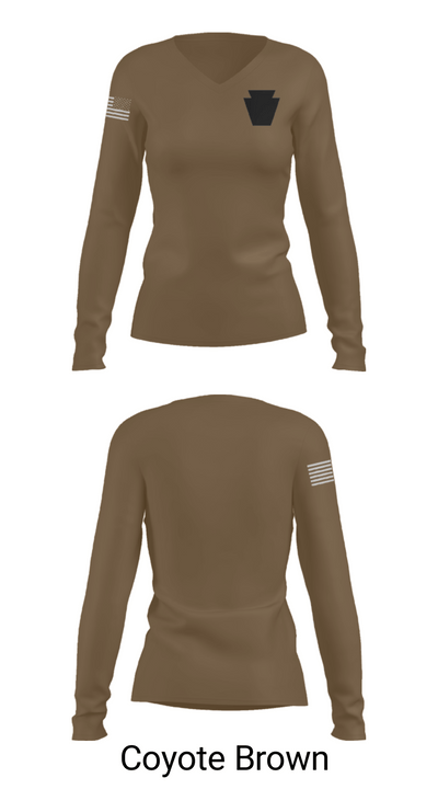 Blackout 17717609 Women's Long Sleeve V-neck Shirt - 16