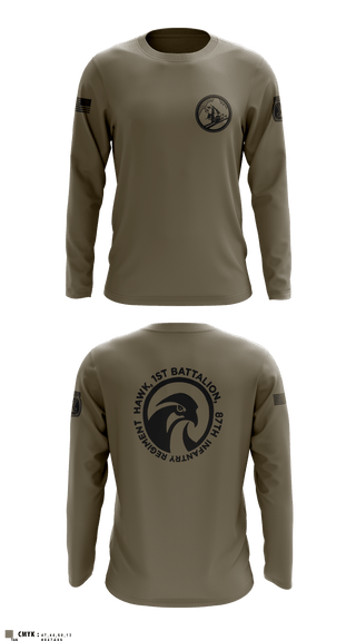 Long Sleeve Performance Shirt, Diesel, 3-71CAV, Army, Teamtime, Team time, sublimation, custom sports apparel, team uniforms, spirit wear, spiritwear, sports uniforms, custom shirts, team store, custom team store, fundraiser sports, apparel fundraiser
