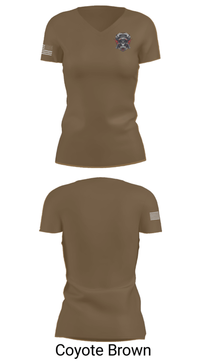527th MP CO 93660019 Women's Short Sleeve V-neck Shirt - 8