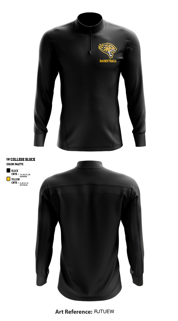 Quarter Zip Jacket, Kensington Multiplex High School Basketball, Men's Basketball, Teamtime, Team time, sublimation, custom sports apparel, team uniforms, spirit wear, spiritwear, sports uniforms, custom shirts, team store, custom team store, fundraiser sports, apparel fundraiser
