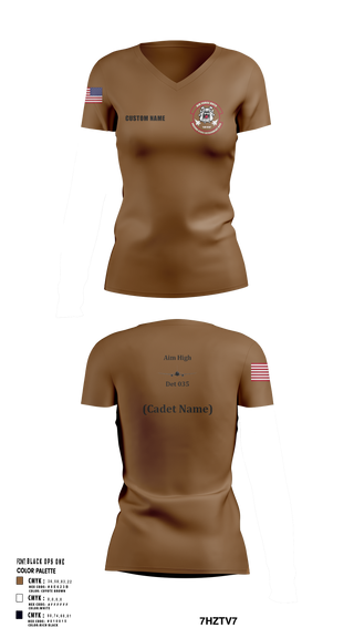 Womens Short Sleeve Vneck Shirt, Detachment 035, Air Force, Teamtime, Team time, sublimation, custom sports apparel, team uniforms, spirit wear, spiritwear, sports uniforms, custom shirts, team store, custom team store, fundraiser sports, apparel fundraiser