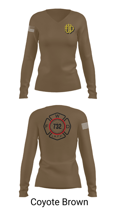 Woonsocket 46977147 Women's Long Sleeve V-neck Shirt - 17