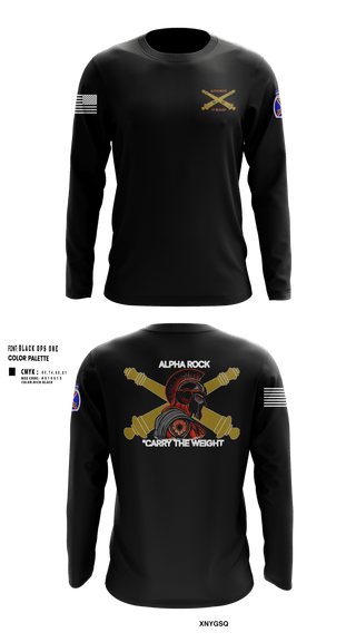 Long Sleeve Performance Shirt, ALPHA ROCK, Army, Teamtime, Team time, sublimation, custom sports apparel, team uniforms, spirit wear, spiritwear, sports uniforms, custom shirts, team store, custom team store, fundraiser sports, apparel fundraiser