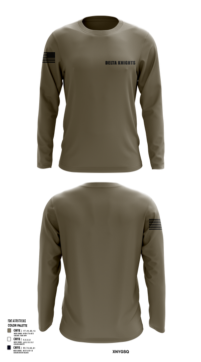 Delta Knights 65030164 Long Sleeve Performance Shirt 102