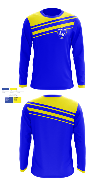 Logan View High School Golf 457859 Long Sleeve Performance Shirt - 1