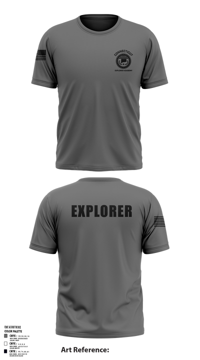 Waterbury Police Explorers 95756336 Short Sleeve Performance Shirt - 35