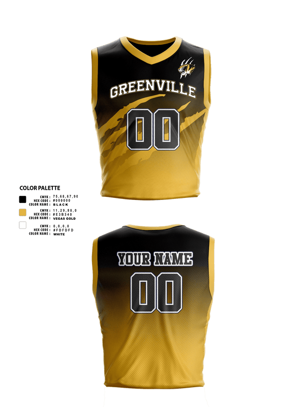 Mens Basketball Jersey, Greenville Middle School Basketball, Men's Basketball, Teamtime, Team time, sublimation, custom sports apparel, team uniforms, spirit wear, spiritwear, sports uniforms, custom shirts, team store, custom team store, fundraiser sports, apparel fundraiser