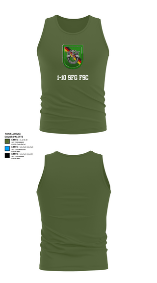 Tank Top, 1-10 SFG FSC, Army, Teamtime, Team time, sublimation, custom sports apparel, team uniforms, spirit wear, spiritwear, sports uniforms, custom shirts, team store, custom team store, fundraiser sports, apparel fundraiser