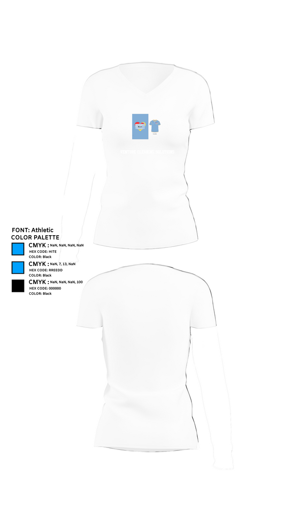 Womens Short Sleeve Vneck Shirt, Venture cleaning solutions, , Teamtime, Team time, sublimation, custom sports apparel, team uniforms, spirit wear, spiritwear, sports uniforms, custom shirts, team store, custom team store, fundraiser sports, apparel fundraiser