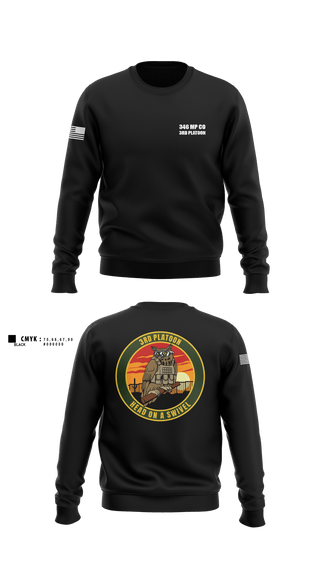 Crew Neck Sweatshirt, 346 MP CO 3rd Platoon, Army, Teamtime, Team time, sublimation, custom sports apparel, team uniforms, spirit wear, spiritwear, sports uniforms, custom shirts, team store, custom team store, fundraiser sports, apparel fundraiser