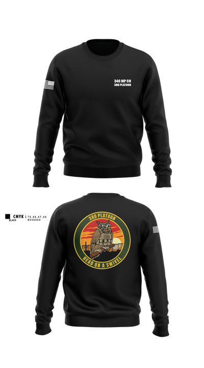 346 MP CO 3rd Platoon 43320857 Crew Neck Sweatshirt - 5 (1)