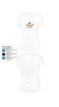 strawberry green driving range 70488724 Women's Short Sleeve V-neck Shirt - 18