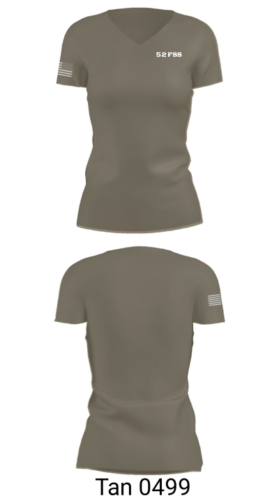 52 FSS 59647393 Women's Short Sleeve V-neck Shirt - 68