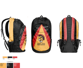 Gear Bag, Sparta Youth Football, Ice Hockey, Teamtime, Team time, sublimation, custom sports apparel, team uniforms, spirit wear, spiritwear, sports uniforms, custom shirts, team store, custom team store, fundraiser sports, apparel fundraiser