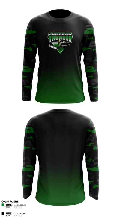 Chippewa Youth Hockey 90833189 Long Sleeve Performance Shirt - 3
