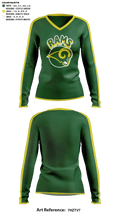 Southwick-Tolland Regional High School Cheer 30666458 Women's Long Sleeve V-neck Shirt - 41
