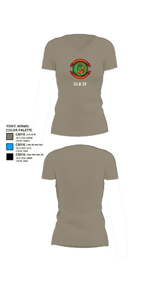 Womens Short Sleeve Vneck Shirt, CLR 37, Marines, Teamtime, Team time, sublimation, custom sports apparel, team uniforms, spirit wear, spiritwear, sports uniforms, custom shirts, team store, custom team store, fundraiser sports, apparel fundraiser