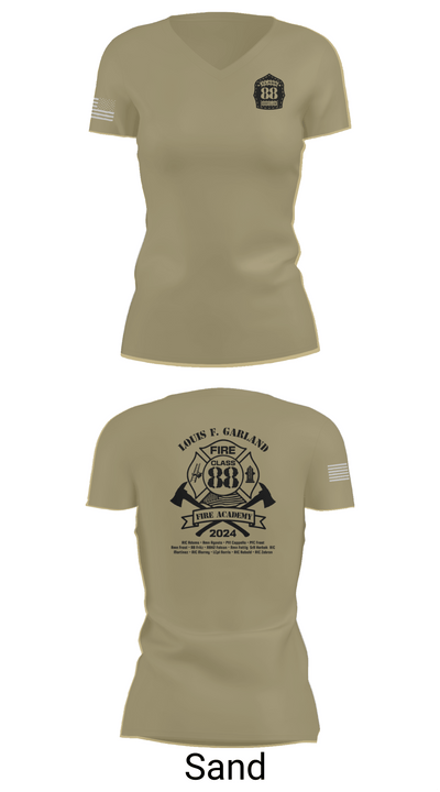 Class 88 25080920 Women's Short Sleeve V-neck Shirt - 88