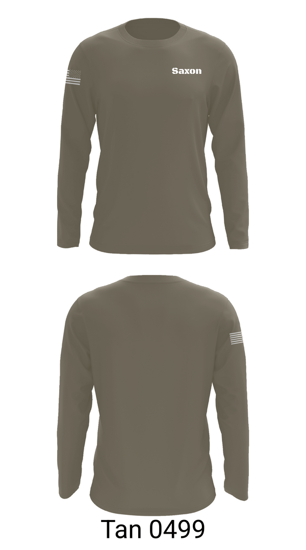 Long Sleeve Performance Shirt, Saxon, Army, Teamtime, Team time, sublimation, custom sports apparel, team uniforms, spirit wear, spiritwear, sports uniforms, custom shirts, team store, custom team store, fundraiser sports, apparel fundraiser