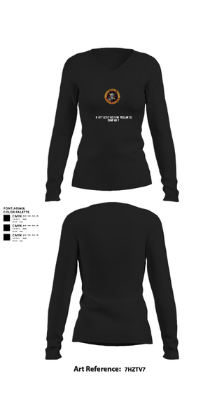 Womens Long Sleeve Vneck Shirt, Battle Space Surveillance Company, Marines, Teamtime, Team time, sublimation, custom sports apparel, team uniforms, spirit wear, spiritwear, sports uniforms, custom shirts, team store, custom team store, fundraiser sports, apparel fundraiser