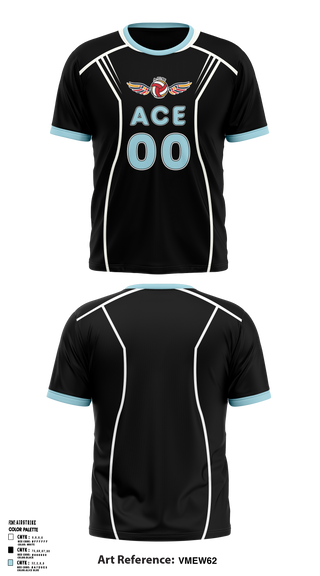 Short Sleeve Performance Shirt, ACE Volleyball Club, Men's Volleyball, Teamtime, Team time, sublimation, custom sports apparel, team uniforms, spirit wear, spiritwear, sports uniforms, custom shirts, team store, custom team store, fundraiser sports, apparel fundraiser