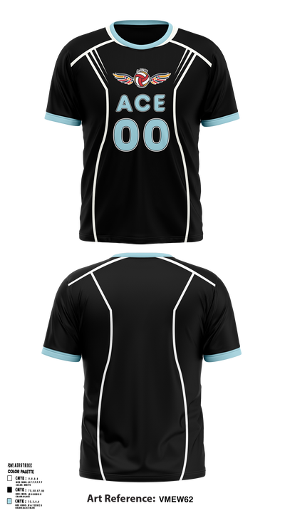 ACE Volleyball Club 23425419 Short Sleeve Performance Shirt - 3 (1)