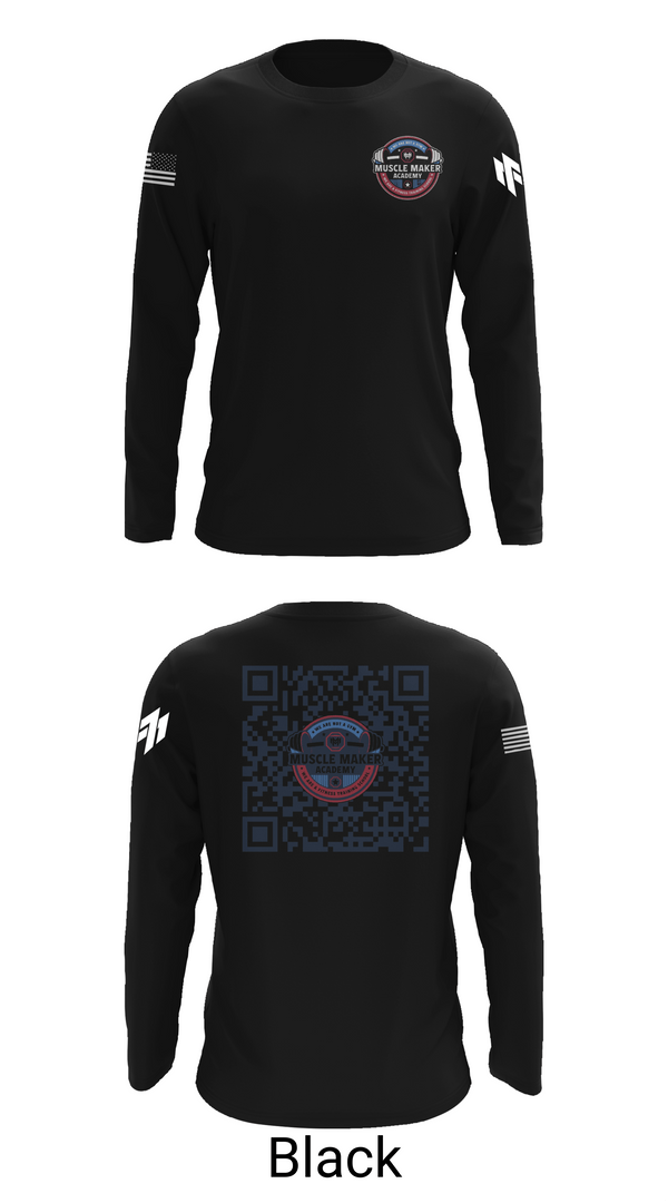 Long Sleeve Performance Shirt, Muscle Maker Academy, , Teamtime, Team time, sublimation, custom sports apparel, team uniforms, spirit wear, spiritwear, sports uniforms, custom shirts, team store, custom team store, fundraiser sports, apparel fundraiser