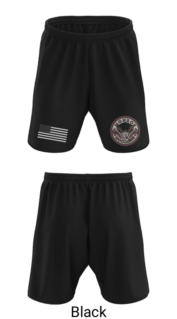 Athletic Shorts With Pockets, Monroe Moccasins VIPer CLUB, , Teamtime, Team time, sublimation, custom sports apparel, team uniforms, spirit wear, spiritwear, sports uniforms, custom shirts, team store, custom team store, fundraiser sports, apparel fundraiser