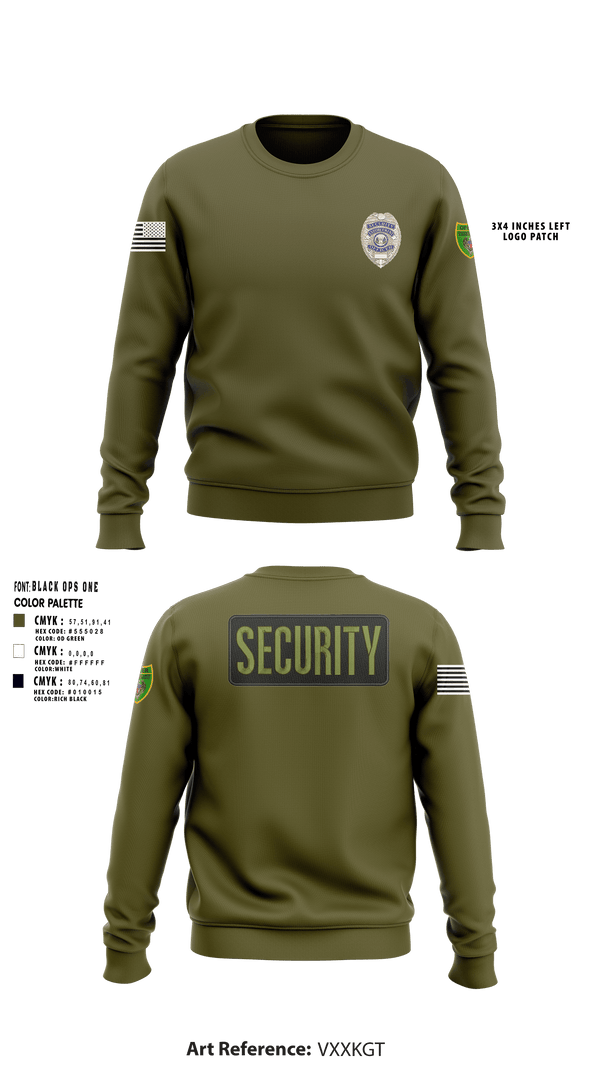 Crew Neck Sweatshirt, Southern Security & Patrol Services, Police, Teamtime, Team time, sublimation, custom sports apparel, team uniforms, spirit wear, spiritwear, sports uniforms, custom shirts, team store, custom team store, fundraiser sports, apparel fundraiser