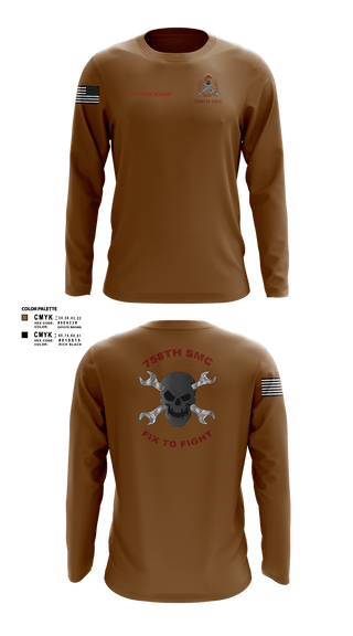 Long Sleeve Performance Shirt, 758th SMC, Army, Teamtime, Team time, sublimation, custom sports apparel, team uniforms, spirit wear, spiritwear, sports uniforms, custom shirts, team store, custom team store, fundraiser sports, apparel fundraiser