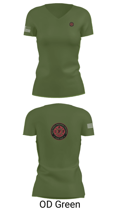 Local 5386 36178250 Women's Short Sleeve V-neck Shirt - 48