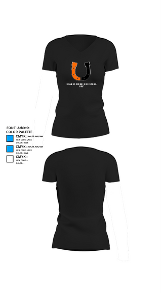 Womens Short Sleeve Vneck Shirt, Billings Senior High School Golf, Golf, Teamtime, Team time, sublimation, custom sports apparel, team uniforms, spirit wear, spiritwear, sports uniforms, custom shirts, team store, custom team store, fundraiser sports, apparel fundraiser