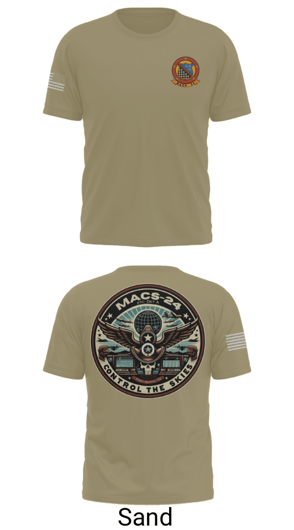 Old School Cotton Feel Shirt, MACS 24 ATC Detachment A, Marines, Teamtime, Team time, sublimation, custom sports apparel, team uniforms, spirit wear, spiritwear, sports uniforms, custom shirts, team store, custom team store, fundraiser sports, apparel fundraiser