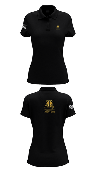Womens Short Sleeve Performance Polo, AT 4 pools and landscaping services llc, , Teamtime, Team time, sublimation, custom sports apparel, team uniforms, spirit wear, spiritwear, sports uniforms, custom shirts, team store, custom team store, fundraiser sports, apparel fundraiser
