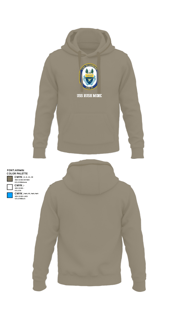 Hoodie, USS RUSHMORE, Navy, Teamtime, Team time, sublimation, custom sports apparel, team uniforms, spirit wear, spiritwear, sports uniforms, custom shirts, team store, custom team store, fundraiser sports, apparel fundraiser